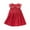 Red, variant on Girls Dresses Little Cute Spring Summer Sleeveless Kids Clothes