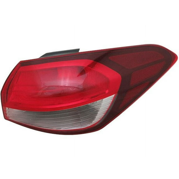 Right Outer Tail Light Assembly - Compatible with 2017 - 2018 Kia Forte Sedan