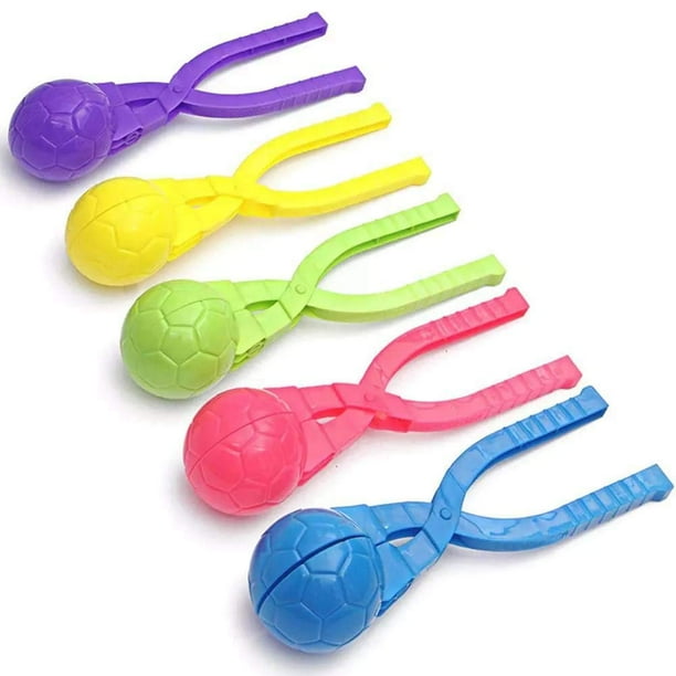 moldes moldeadores de nieve, molde de pelota de fútbol, herramienta para hacer bolas de nieve para peleas de nieve, clip de bola de nieve para niños y adultos de invierno Sincero Hogar