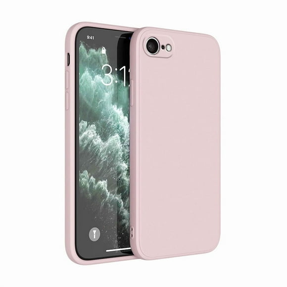 PANDACO Soft Shell Matte Pink Case for iPhone 7 or iPhone 8 or iPhone SE (2020/2022)