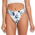 thumbnail image 1 of Fotbe Playful Penguins and Snowmen Tanga Sin Costuras para Mujer con Estampado – Panties Invisibles, Transpirables y Cómodos para Uso Diario-4X-Large, 1 of 6