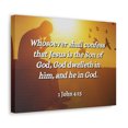 thumbnail image 2 of Scripture Walls 1 John 4:15 Son Of God Bible Verse Canvas Christian Wall Art Ready to Hang Unframed, 2 of 18