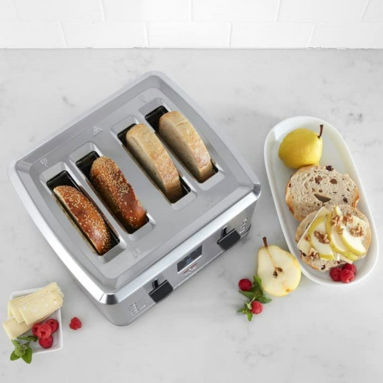 Cuisinart 4-Slice Stainless Steel Digital Toaster with Cuisinart 4-Slice Stainless Steel Digital Toaster with