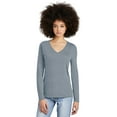thumbnail image 4 of District Women's Perfect Tri Long Sleeve V-Neck Tee DT135, 4 of 13