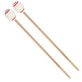 thumbnail image 3 of Wool Yarn Mallets, Marimba Mallets Soft  For Beginners For Outdoor Performance For Music Enthusiast For Instruments Of Different Sizes Brown Ball,White Ball, 3 of 8