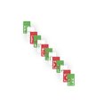 thumbnail image 3 of Papel picado Viva Mexico DECORAMEC PAPEL PICADO 5 tiras de 5 metros tricolor, 3 of 6