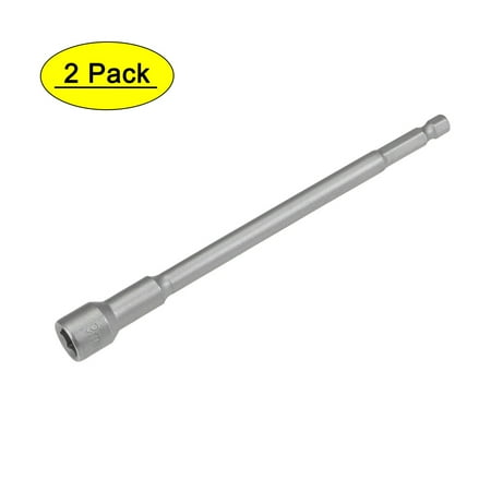 

Uxcell 1/4 Hex Shank 150mm length 9mm Magnetic Nut Setter Driver 2 Pack.