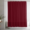 thumbnail image 5 of Shower Curtains for Bathroom-72"x72",Wine Red Dark Maroon Waterproof Bath Curtain Grommet Shower Curtain Set with Hooks, 5 of 9