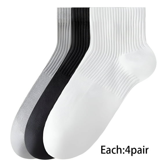 TELOLY 12Pairs Mens Ankle Socks9-13Mens Ankle Socks Size 9-11 Men's Socks ,Colormixing1