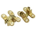 thumbnail image 6 of SENRISE 1/2 Pcs Zinc Alloy Invisible Cross Hinge Wood Metal Kitchen Cabinet Concealed Hinges Gold, 6 of 6