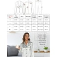 thumbnail image 3 of Pajamas for Women: Syphoria Womens Pajamas, Two-Piece Long Sleeve with Long Pajama Pant Set Button Down Lounge Sets for Women, 3 of 6