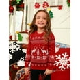 thumbnail image 3 of Aiboria Chandail de Noël Laid Assorti pour la Famille avec Flocons de Neige et Rennes pour Femmes/hommes/garçons/filles, 3 of 7