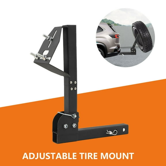 Trailer Hitch Spare Tire Adjustable Tire Mount Trailer Truck Car