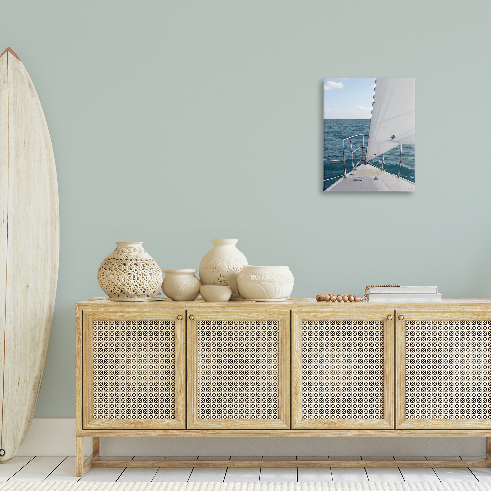 Stupell Industries Ship Bow View Nautical & Beach Photography Wrapped Canvas Art Print Wall Art, 16 x 20