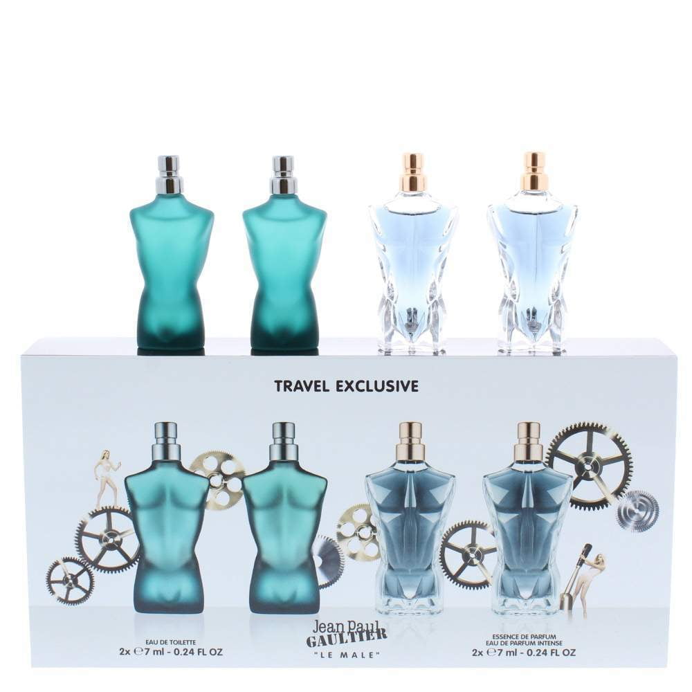 JEAN PAUL GAULTIER LE MALE LE PARFUM INTENSE 2 PCS SET FOR MEN: 6.8 EAU DE  PARFUM INTENSE SPRAY + 0.34 EAU DE PARFUM INTENSE TRAVEL SPRAY -  UltraPinkBeauty