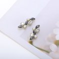 thumbnail image 5 of Unique Bargains 2 Pcs Shoelace Charms Faux Pearl Glass Diamonds Fashion Shoe Accessories Gold Tone Black, 5 of 5