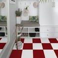 thumbnail image 6 of Lxcreat Peel and Stick Floor Tile, Vinyl Flooring Red Checkered Floor Tile 12in x 12in DIY Flooring for Dining Room, Bathroom and Kitchen (20 PCS, 10pcs Each in Red and White), 6 of 6