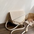 thumbnail image 1 of Bolso bandolera de moda para mujer de sillín de paja ligero para regalo (Beige), 1 of 9