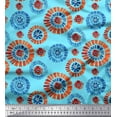 thumbnail image 1 of Soimoi Moss Georgette Fabric Brush Stroke Abstract Print Fabric by Yard 42 Inch Wide, 1 of 3