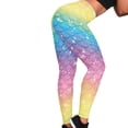 thumbnail image 4 of DISNIMO Fish Scale Printed Yoga Leggings for Women High Waist Workout Leggings, High Waisted Yoga Pants Tummy Control for Workout Sport, Multicolor, 3XL, 4 of 6