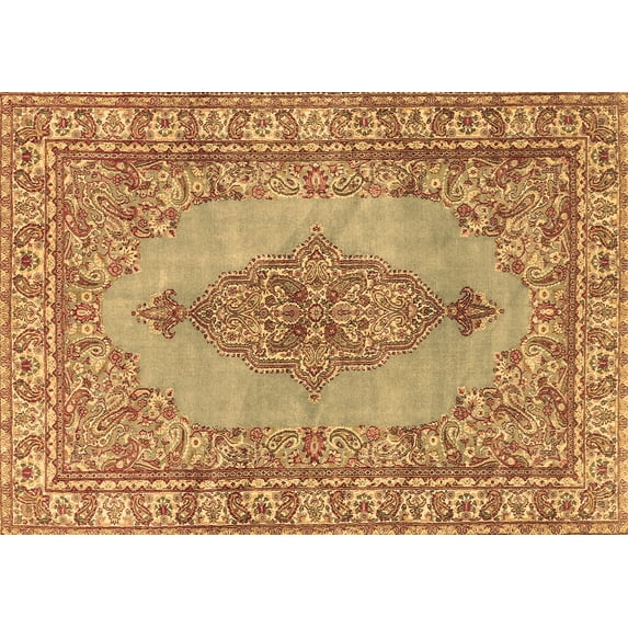 Ahgly Company Indoor Rectangle Persian Brown Traditional Area Rugs, 7' x 9'