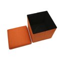 thumbnail image 4 of Cube Pouf Pouf Boîte de Rangement Pliante Canapé Pouf Siège Repose-Pieds Nouveau, 4 of 5