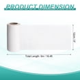 thumbnail image 2 of Uxcell Wood Grain Wallpaper Border 5" x 16.4ft Textured Frame Sticker, White Wood, 2 of 7