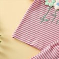 thumbnail image 5 of Paguaki Toddler Girls Dresses Outfits 1T 2T 3T 4T 5T 6T Toddler Girls Summer Clothes 5T Girls Sunflower Fly Sleeve T-shirt Denim Shorts 2PCs Set Dailywear, 5 of 9