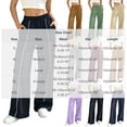 thumbnail image 3 of Jaunzuar Workout Pants Women Elastic Waist Straight Leg Sweatpants Versatile Running Casual Pants with Pocket L, 3 of 8