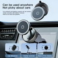 thumbnail image 3 of 15W Fast Wireless Charger Car Phone Mount, 360° Adjustable Magnetic Holder with Vacuum Suction Cup, Compatible for iPhone 17 16 15 14 13 12 Series, Black, 3 of 6
