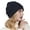 Navy, variant on Female Models Winter Warm Needle Knitting Cap Wool Ski Cap Sun Hat Knitting Set Head Cap Solid Color Grid Diamond Plus Velvet Wool Cap Autumn And Winter Ear Protection Pile Cap