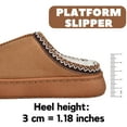 thumbnail image 3 of BERANMEY Cozy Platform Fuzzy Slippers for Women and Men Short Ankle Slippers with Anti-Slip Sole Lined with Warm Furry Perfect for Indoor & Outdoor Use, 3 of 10