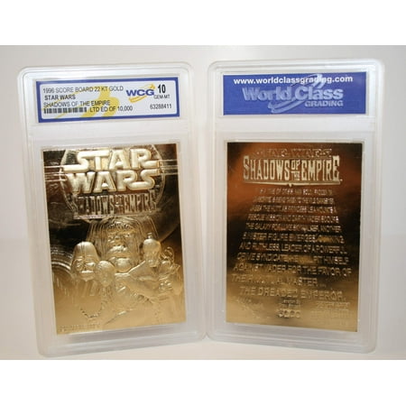 Star Wars SHADOWS OF THE EMPIRE 23KT Gold Card Sculptured - Graded GEM MINT (Best Gems In Game Of War)
