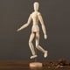 thumbnail image 2 of Modelo de títere humano articulado móvil, modelo de mano de madera, pintura artística, adornos de madera, boceto para niños, exhibición, 2 of 5