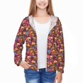 thumbnail image 3 of Cauagu Skull blue daisy flower Print Sun Protection Jacket for Teen,Full-Zipper Long Sleeve Sun Shirts with Pockets UV Hoodie Shirts Outdoor Athletic Jacket-XX-Large, 3 of 7