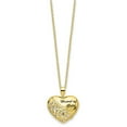 thumbnail image 4 of Auriga Fine Jewelry 925 Sterling Silver Gold-tone CZ Heart of Gold Necklace for Women 18", 4 of 7