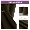 thumbnail image 3 of Subrtex Blackout Curtains 2 Panels Room Darkening Grommet Drapes, Olive Brown, 52"x 63", 3 of 7