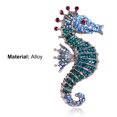 thumbnail image 7 of harmtty Seahorse Brooch Pin Colored Rhinestone Unisex Shiny Long Lasting Lapel Brooch Clothes Decor, 7 of 7