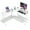 White, variant on YRLLENSDAN L Shaped Computer Desk, Corner Desk Gaming Table Computer Desk L Shaped Desks Gaming Desks with Large Desktop for Home Office, Black