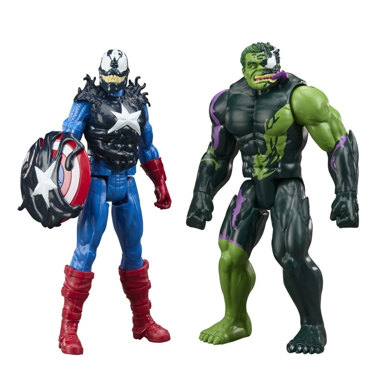 パーツ marvel Marvel Avengers VenomVersus Titan Hero Series Venomized Captain