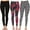 Black, Black Cheetah, Black Tropical Flower, variant on White Mark Women's Leggings 3 Pack One Size Fits Most Polyester Casual Wear