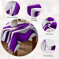 thumbnail image 5 of Purple White Moire Table Cloth Waterproof Tablecloths, Modern Abstract Art Tablecloth Dining Table Cover for Kitchen Party Tabletop Outdoor, Rectangle Tablecloth 52x70 Inch, 5 of 9