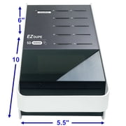 EZ Dupe 1 to 10 SD Duplicator - Multiple MicroSD Micro Secure Digital Flash Drive Copier & Eraser (SOHO SD)