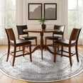 thumbnail image 4 of Rugs for Living Room Area Rug Carpet x Vintage Living Room Rugs for Bedrooms Machine Washable Rug for Dining Room Nusery Floral Distressed Grey Rug, 4 of 7