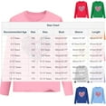 thumbnail image 3 of Annhoo Cute Tops for Children Loose Long Sleeve Round Neck Print Graphic Shirts Fashion Spring Clothes, 3 of 6