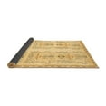 thumbnail image 2 of Ahgly Company Indoor Round Abstract Brown Modern Area Rugs, 5' Round, 2 of 4