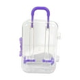 thumbnail image 3 of jinwen Vanity Jewelry Case Treasure Case Suitcase Shape Earrings Pendant Storage Holder Violet, 3 of 9