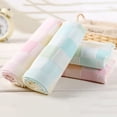 thumbnail image 3 of OULII 3pcs Cotton Shop Towels Light Blue Moisture Storage Absorbent Towel, 3 of 6