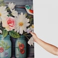 thumbnail image 3 of Fenyluxe Flowers Birds Vases Printed Shower Curtain Set with Hooks, Easy Care 100％ Polyester Chic Modern Bathroom Decor, Various Sizes Available 36x72, 3 of 7