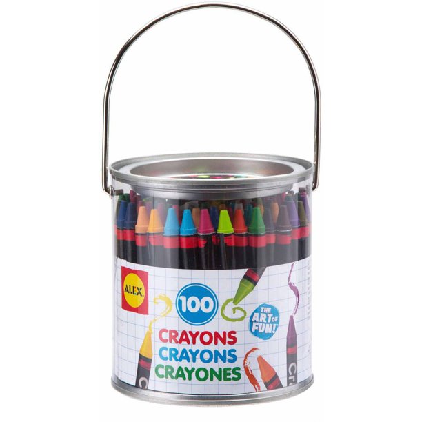 ALEX Toys Artist Studio 100 Crayons in Paint Can